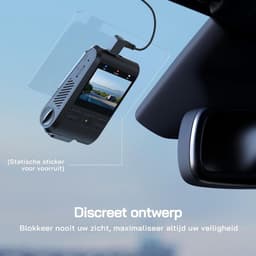 JCP® Draadloze Dashcam - Dashcam met Parkeermodus - Loop-Opname - Zwart - 8cm x 3cm x 5cm — thumbnail 4