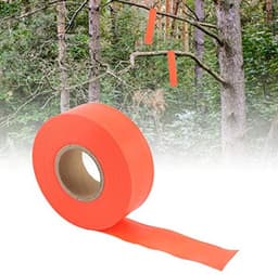 Hoge zichtbaarheidsmarkeringstape, vlaggentape, lengte 45 m/147,5 ft, oranje (oranje) — thumbnail 5