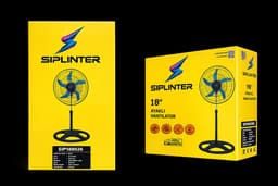 Siplinter SIP182026 Industriële Staande Ventilator 45 cm / 18 Inch - 85W - Verstelbaar - Krachtige Luchtcirculatie - Zwart — thumbnail 3