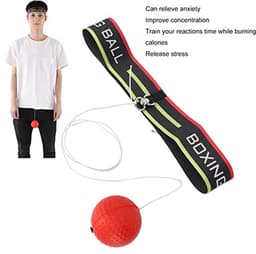 Reactiebalset, boksreflexbal voor verstelbare hoofdband Reflexbalset voor beginners Verbetering van snelheidsreacties Hand-oogcoördinatietraining — thumbnail 5