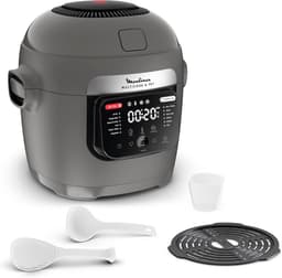 Heteluchtfriteuse Dubbel - Airfryer Twee Lades - Complete Maaltijden Bereiden - Twee Gerechten Tegelijk - 8.3 L - Zwart — thumbnail 2