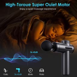 Spier Massager Gun - Massagepistool Percussie - Spierherstel Bevorderen - 99 Instelbare Snelheden - 17 x 7 x 23 cm — thumbnail 3