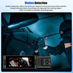 Auto Camera - Rij recorder - Veiligheid onderweg - Dubbele lens - 3.16 inch scherm - Zwart — thumbnail 5