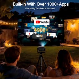 Beamer Full HD met 4K Ondersteuning – Android 14 – WiFi 6 en Bluetooth 5.4 – Autofocus – 180° Draaibaar — thumbnail 5