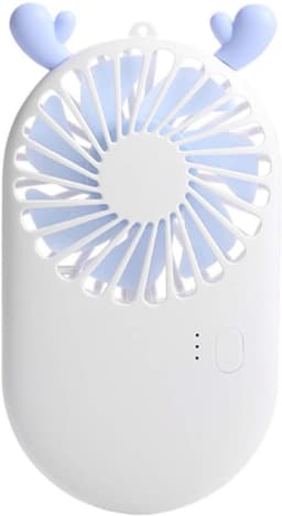 Krachtige mini-tafelventilator, draagbaar en elektrisch, met 800 mAh-accu, stil, voor thuis of onderweg — thumbnail 1