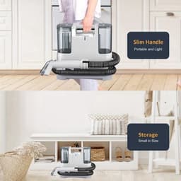 Stofzuiger – Zuigapparaat – Sobezuiger – Tapijtreiniger – Nat- en Droogzuiger – Krachtige 400W Motor – 9kPa Zuigkracht — thumbnail 4