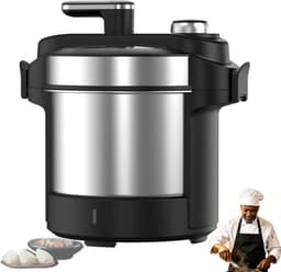 Elektrische Voedselbereider - Yam Machine Fufu - Afrikaanse Gerechten Maken - Automatische Mengfunctie - 6 Liter - Zilverkleurig — thumbnail 1