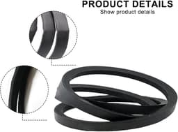 Grasmaaier riem - Reserveonderdeel - Gazononderhoud - Duurzame rubberconstructie - 5/8 inch breed - Zwart — thumbnail 5