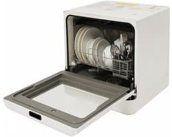 Tafelvaatwasser - Mini vaatwasser - Hygiënisch servies - Compact en draagbaar - 43 x 39 x 46 cm - Wit