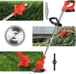 Accu-Grasmaaier – 1800W Borstelloze Motor, 1500 tpm, 15cm Snijbreedte, 2 Batterijen, Verstelbare Hoogte – Voor Thuis & Tuin — thumbnail 2