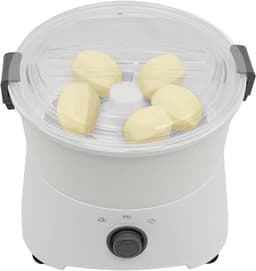 Elektrische Aardappelschilmachine - Automatische Schiller - Snel Groenten Schillen - Twee-in-één Functionaliteit - 1 kg Capaciteit - Wit — thumbnail 1