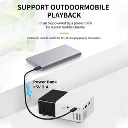 Draagbare Mini Projector met 1080p Full HD en Ingebouwde Luidsprekers — thumbnail 4