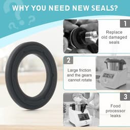 Sealing rings set voor keukenmachine - 3 stuks - vervangbare afdichtingen - voorkomt lekkages - ShopVlot — thumbnail 3
