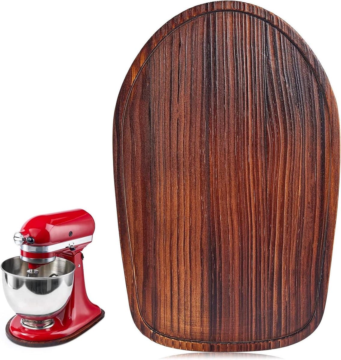 Mixer Slider Bamboe - Keukenmachine Mat - Keuken Organiseren - Makkelijk Verplaatsbaar - 4.5-5 Qt - Natuurlijk — afbeelding 1