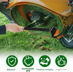 Grasmaaier Schraper - Reinigingsgereedschap Tuin - Maaidek Onderhoud - Ergonomisch Houten Handvat - 40 cm - Niet gespecificeerd — thumbnail 5