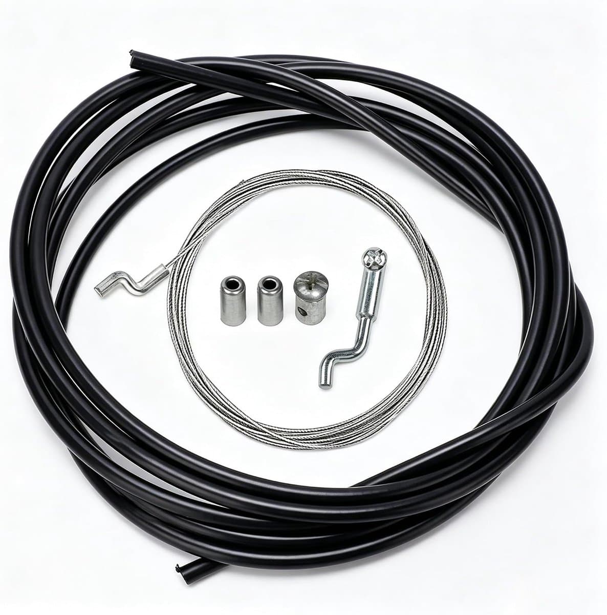 Grasmaaier gaskabel Ø 1,5 mm - inclusief Z-eindstuk en mantel - universele bowdenkabel - complete reparatieset - SnelShoppen — afbeelding 1