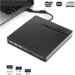 Externe DVD Brander - CD/DVD Station - Schijf taken uitvoeren - USB 3.0 Type-C - 1 cm - Zwart — thumbnail 5
