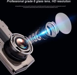 TechU™ Dashcam M14 Pro Dual Camera – Dashboardcamera – 4.0 inch IPS Scherm – Full HD 1080p – Loop Recording – Nachtvisie – Bewegingssensor – G-sensor – Autocamera Voor én Achter - voor auto — thumbnail 3
