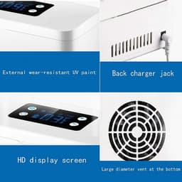 Insuline Koelkast - Mini Koelkast - Wit - Medicijnen Koelkast - Inclusief Reistas - Geschikt voor Onderweg en Reizen - Koeltas voor Insuline - 10200mAh - Diabetes Koelkast - Medische Koelkast - Wit — thumbnail 2