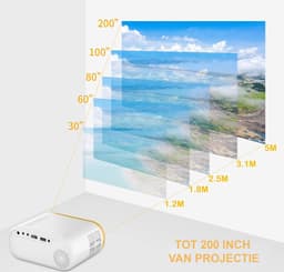 Draagbare Mini Video Projector - Smartphone Connectiviteit - HD Kwaliteit - Thuisbioscoop - Entertainment op Groot Scherm — thumbnail 2