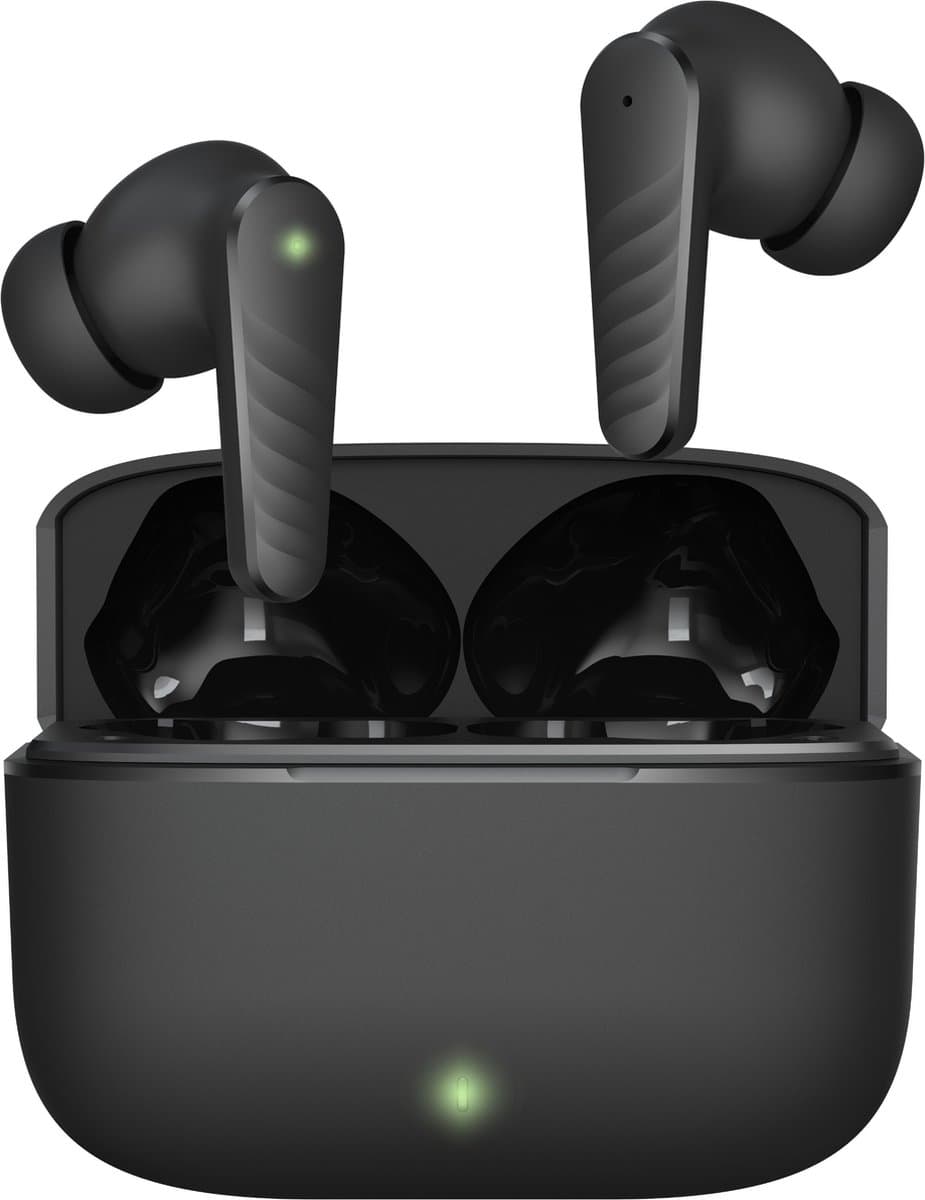 DirectGoods® Draadloze Oordopjes – Bluetooth Oordopjes – Oortjes draadloos – Oordopjes draadloos - Noise cancelling - Universeel - Zwart — afbeelding 1