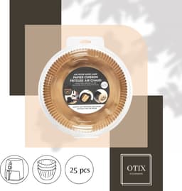 OTIX Airfryer Bakpapier - Bakpapiervellen - Rond - Accessoires - Bakspullen - 20x20 — thumbnail 3