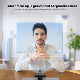 4K Ultra HD Pro Webcam met Ruisvrije Microfoon - Incl. Webcam Cover en USB Adapter - Voor Laptop en PC - Windows en Mac — thumbnail 5