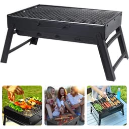 Opvouwbare Reisbarbecue - BBQ - Draagbare Barbecue voor Balkon en Park - 43x29 cm - Inclusief EBOOK — thumbnail 1