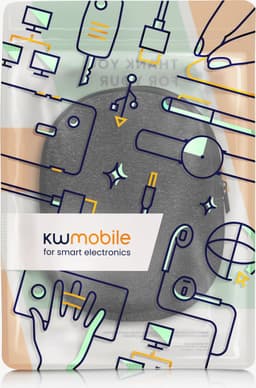 kwmobile hoes geschikt voor Sony WH-CH520 / WH-CH510 / MDR-ZX110 - 22,5 x 17 cm - Beschermhoes voor headset in antraciet / wit - Van neopreen — thumbnail 5