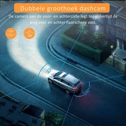 Dual Dashcam - Dashcam Voor Auto 1080p Full HD - Voor en Achter Camera incl. 32GB SD-kaart – Auto Camera - Met Loopopname en G-sensor – LCD Scherm — thumbnail 4