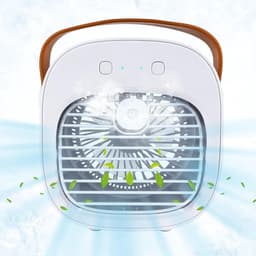 Mini Aircooler met Water Type-C - Mobiele Airco - Mini Aircooler - Bureau Ventilator - Koelventilator - Luchtkoeler- Tafelventilator - Luchtkoeler - Bureau Ventilator - Ventilator - 3 windsnelheden - Airco Alternatief - 128ML - 4000 mAh — thumbnail 5