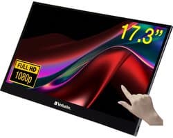 Verbatim Draagbare Touchscreen Monitor 17,3" Full Hd Voor Telefoons, Camera's En Drones