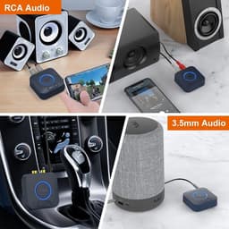 1Mii - Bluetooth 5.0 ontvanger aptX HD Low Latency 3D Surround 3.5 mm RCA-ingang - 1Mii B06HD - draadloze audio-adapter Bluetooth Receiver — thumbnail 2