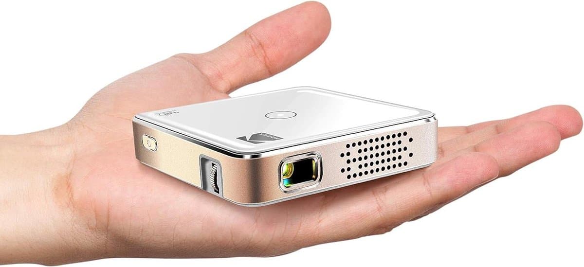 Ultra Mini draagbare projector 75 - HD LED DLP oplaadbare projector 100" scherm ingebouwde luidspreker - HDMI USB en Micro SD - compact en draagbaar - voor thuisbioscoop Mini Beamer — afbeelding 1