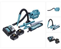 Makita DCL 184 RG accustofzuiger 18 V 54 mbar 0,5 l + 2x accu 6,0 Ah + oplader