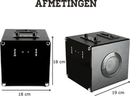 Karaoke Set Voor Volwassenen - Karaokesets Met 2 Microfoons + Geluidsgevoelige Lichten - Box + Draadloze Microfoon - 5W — thumbnail 4