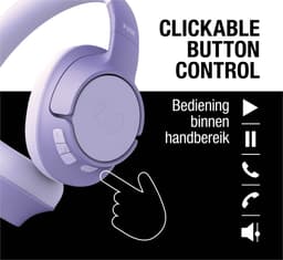 FRESH 'N REBEL Clam Fuse met 3HP3300CL Over-ear Draadloze hoofdtelefoon Paars — thumbnail 5