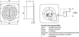 VENTILATOR 125DTH TIMER/HYGROSTAAT (Ø 125MM) — thumbnail 3