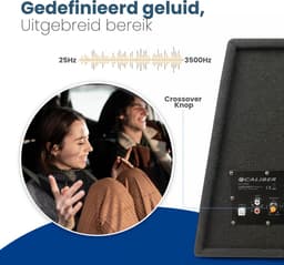 Caliber Subwoofer Auto - Subwoofer Auto met Versterker - 600 Watt Piekvermogen - 12 Inch Auto Subwoofer - 25 tot 3500 Hz Crossover RCA — thumbnail 3