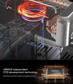 HiBREW H10A Halfautomatische Espressomachine-19 Bar Druk-Professionele Programmeerbare Functies-Optionele Programmabereik-Krachtig Stoomsysteem-Thermo Spiraal Verwarming Systeem & Warme Kopjes Functie — thumbnail 5
