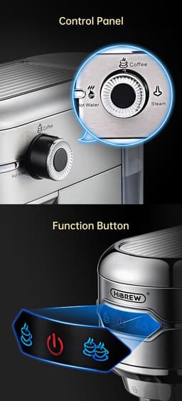 HiBREW H11 Koffiecupmachine – Compact – 19Bar – 1,1L Waterreservoir – Zilver — thumbnail 4