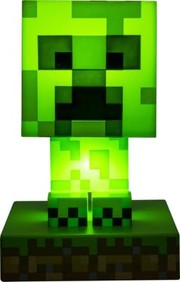 Minecraft Creeper Icon Licht – Officieel Gelicentieerde 3D Lamp – 12 cm Hoog – Batterijgevoede Nachtlamp voor Game‑ en Slaapkamerdecor – Paladone — thumbnail 5