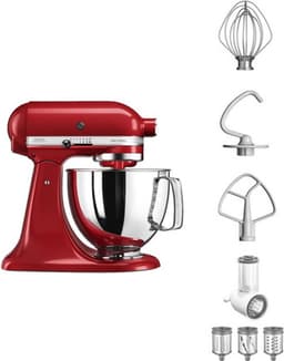 KitchenAid 5КСМ125ЕЕР+5КСМВСА keukenmachine 300 W 4,83 l Rood — thumbnail 4