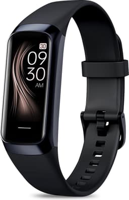 Otiume Activity Tracker - Stappenteller en Hartslagmeter - Sporthorloge - Smartwatch - Dames Heren en Kinderen - Amoled - Bloeddrukmeter - Zwart — thumbnail 1