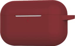 Case - Geschikt voor Apple AirPods Pro 2 - Siliconen Hoes met Clip - Silicone Hoesje Cover - Wijnrood — thumbnail 5