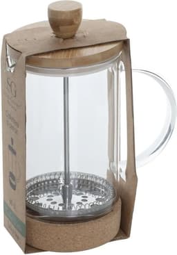 Secret de Gourmet French press cafetiere - glas/bamboe - 600 ml — thumbnail 3