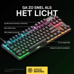 SteelSeries Apex 9 TKL Mechanisch Gaming Toetsenbord - US Qwerty — thumbnail 4