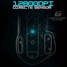 Spirit of Gamer PRO-M5 RGB Gaming Muis - Ergonomische Gamer Muis met Hoge DPI en 8 Programmeerbare Knoppen - 12800 DPI Optische Sensor — thumbnail 4