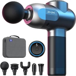 Diepweefsel Massagepistool met 5 Snelheden en 5 Siliconen Massagekoppen voor Spierherstel en Pijnverlichting — thumbnail 1