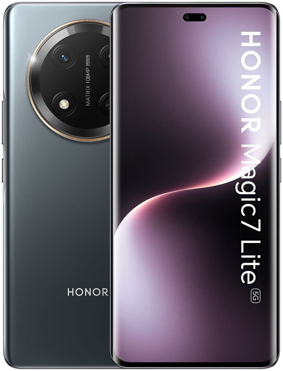 Honor Magic7 Lite 17,2 cm (6.78") Dual SIM Android 14 5G USB Type-C 8 GB 256 GB 6600 mAh Zwart, Titanium — afbeelding 1